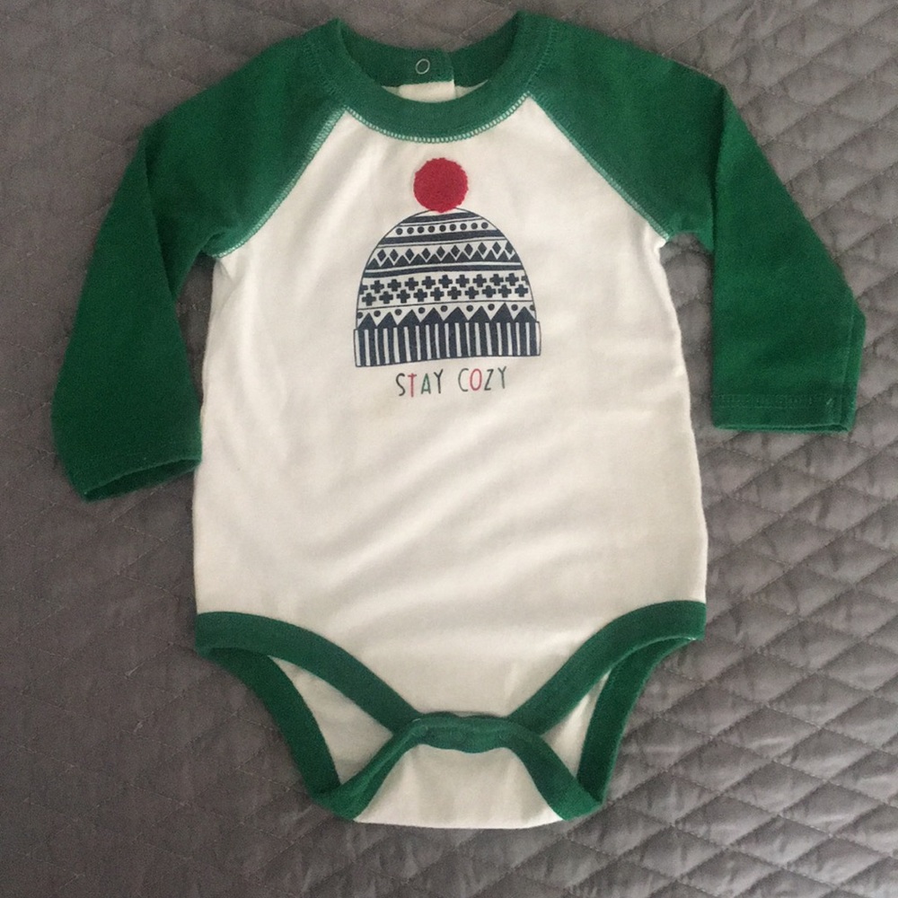 Cat & Jack Holiday onesie 6-9 months